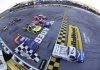 Cleetus McFarland and Tony Stewart Crash Early in Talladega Truck Race